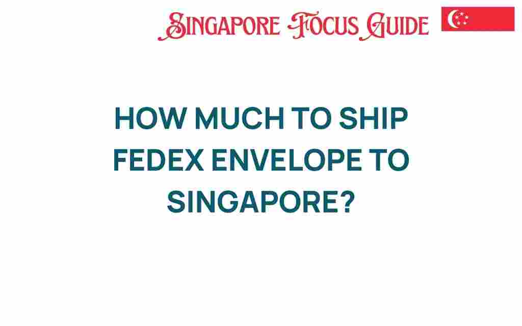 how-much-to-ship-fedex-envelope-to-singapore