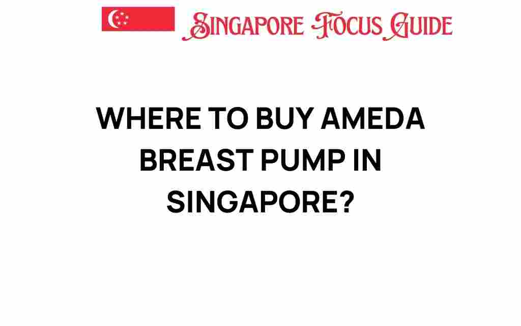 buy-ameda-breast-pump-singapore