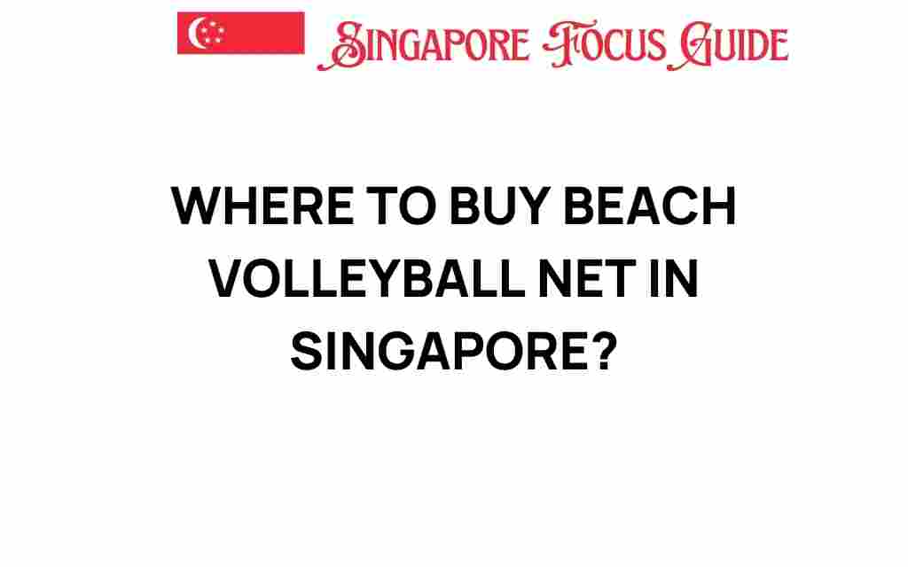 buy-beach-volleyball-net-singapore